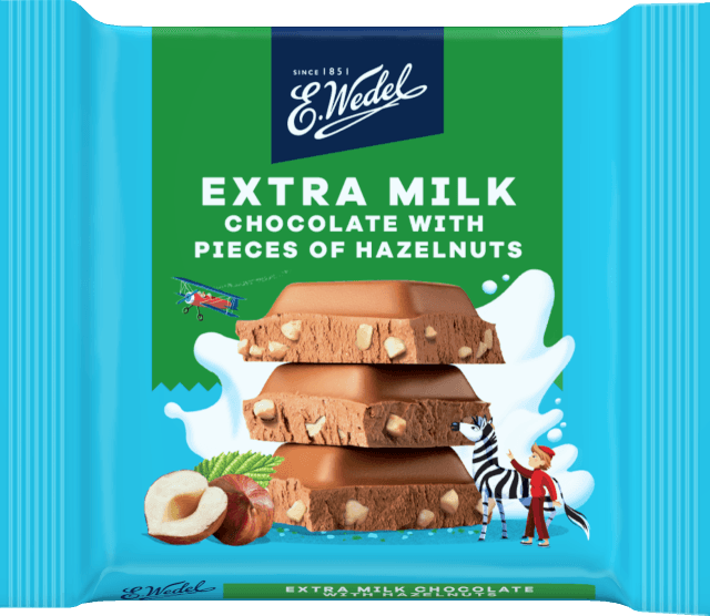 Milk chocolate with hazelnuts 40g