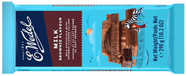 Milk chocolate with Brownie filling 290g