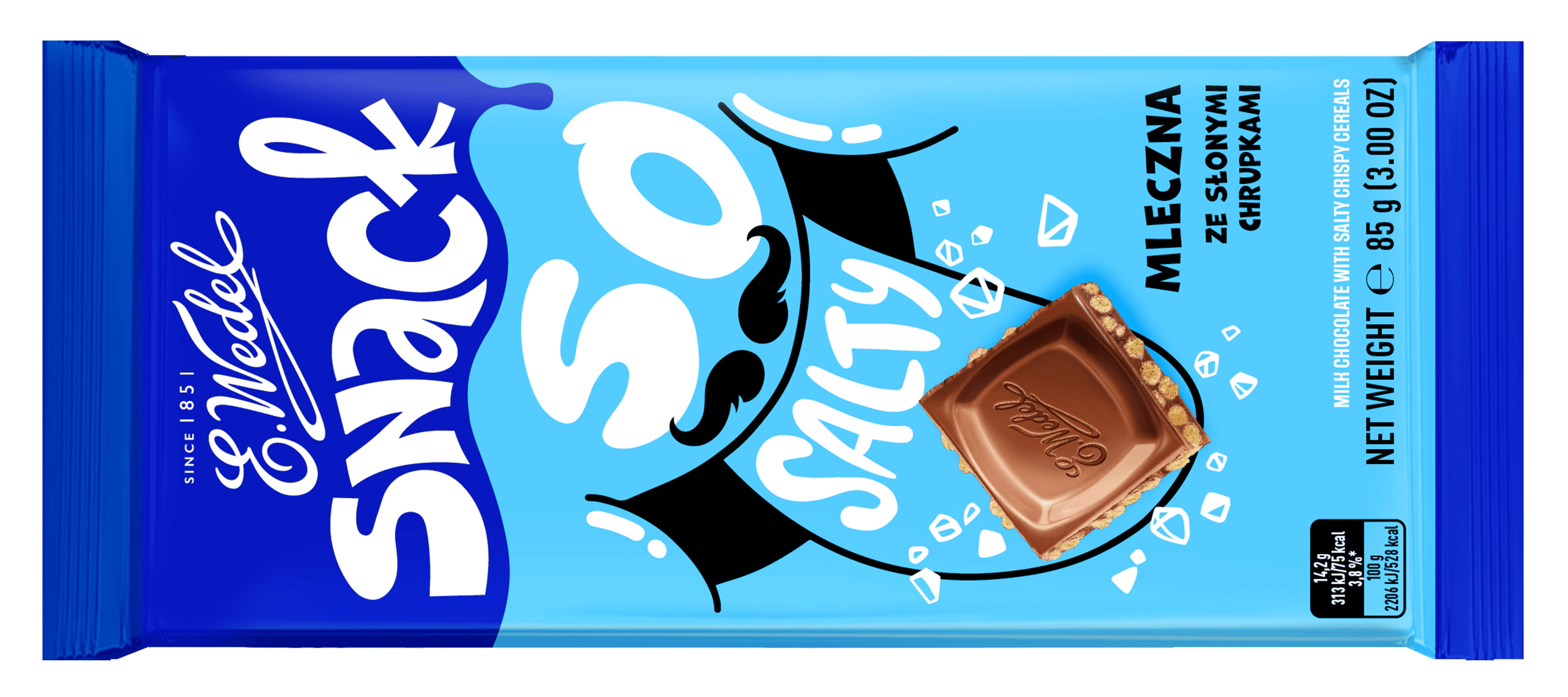 Snack So Salty Milk chocolate with salty crispy cereals 85g