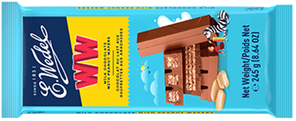 Milk chocolate with WW wafer 245g