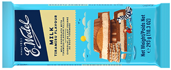 Milk chocolate with Tiramisu filling 293g